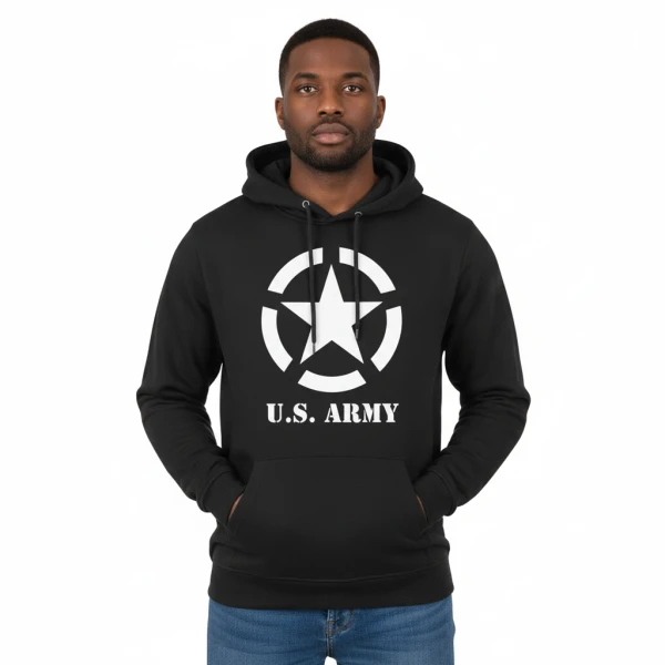 Hoodie Allied Star - L, Grijs