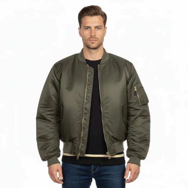 MA-1 Bomberjack - Fostex Garments® Diverse kleuren - M, Olijf Groen