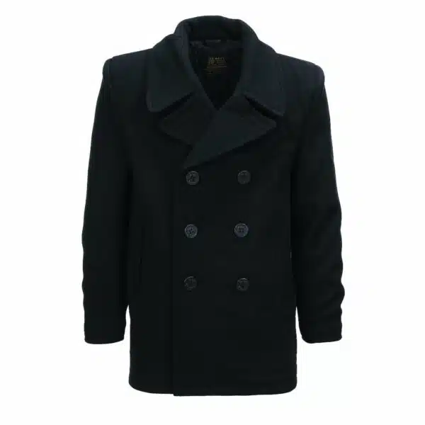 Peacoat jas heren - Marine jas Donkerblauw - Wol