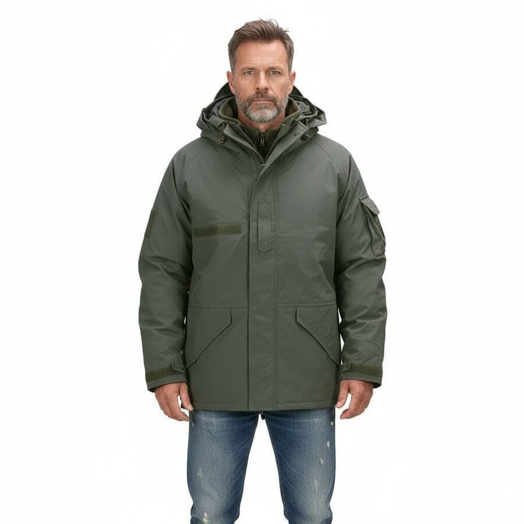 Militaire Parka jas heren & Groen.png