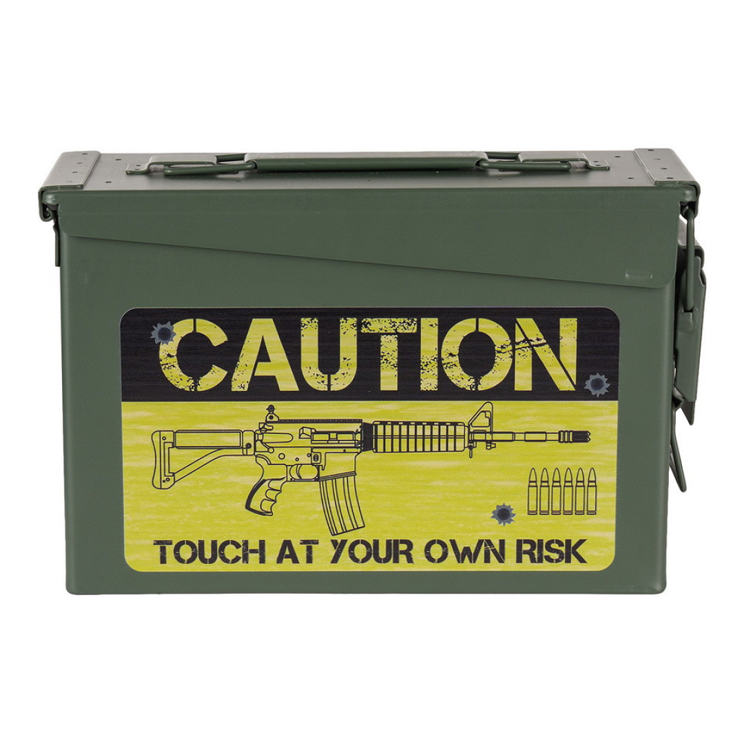 Munitiekist 30 Cal. - Caution