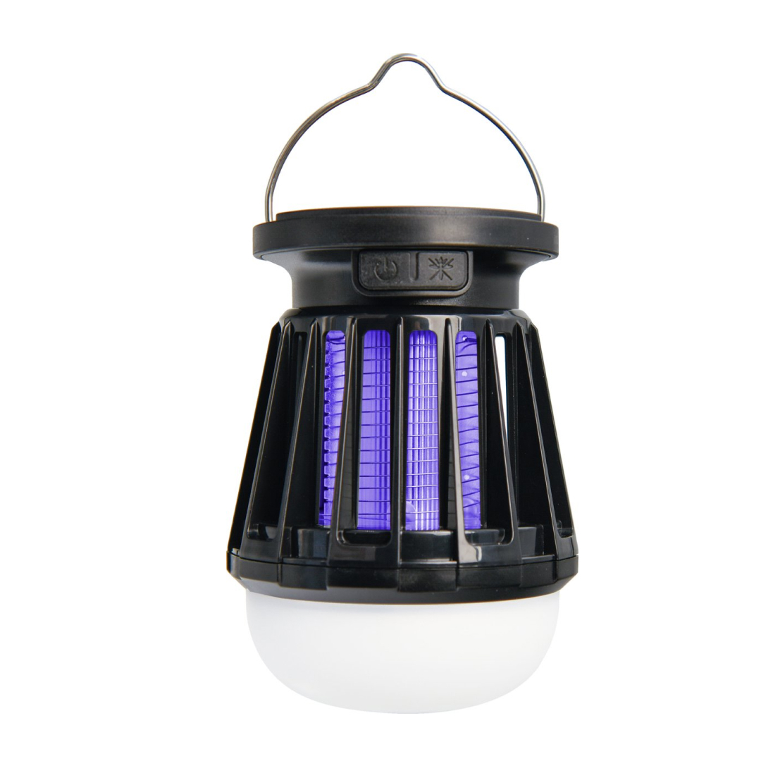 Oplaadbare Powerplus USB camping LED lamp met ingebouwde elektrische muggenvanger | warm wit licht