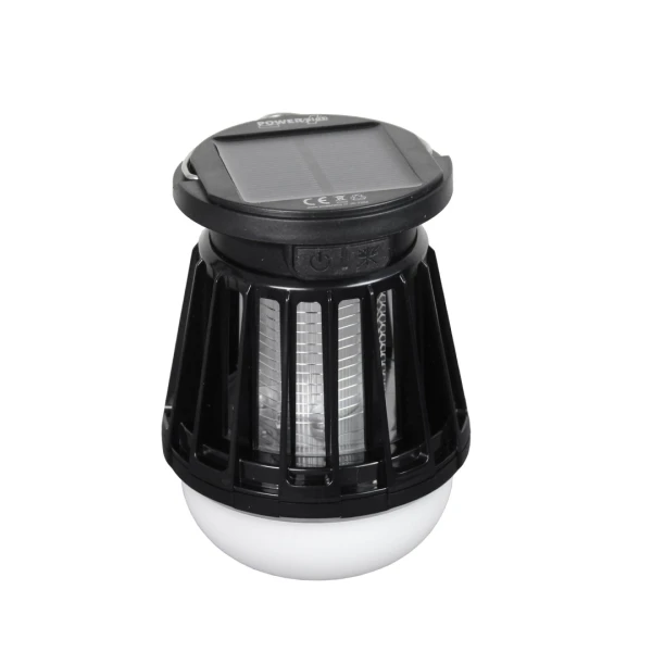 POWERplus Fly Solar USB oplaadbare camping LED lantaarn met ingebouwde electrische muggenvanger (3)