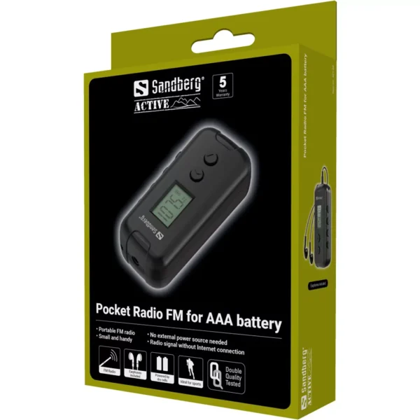 Pocket Radio FM voor AAA Batterijen | Sandberg Active - Afbeelding 9