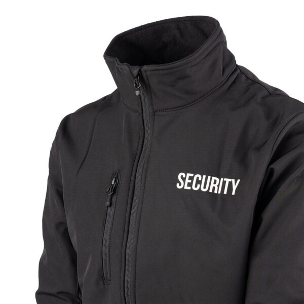 Beveiliging jas met Security Logo - Softshell - Zwart | Fostex Garment - Afbeelding 4