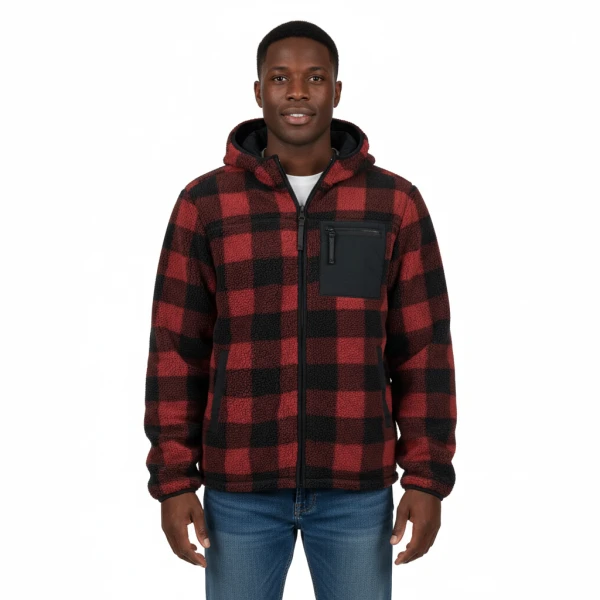 Sherpa Jas - Reversible Sherpa - Softshell Jas - XL, Zwart/Rood