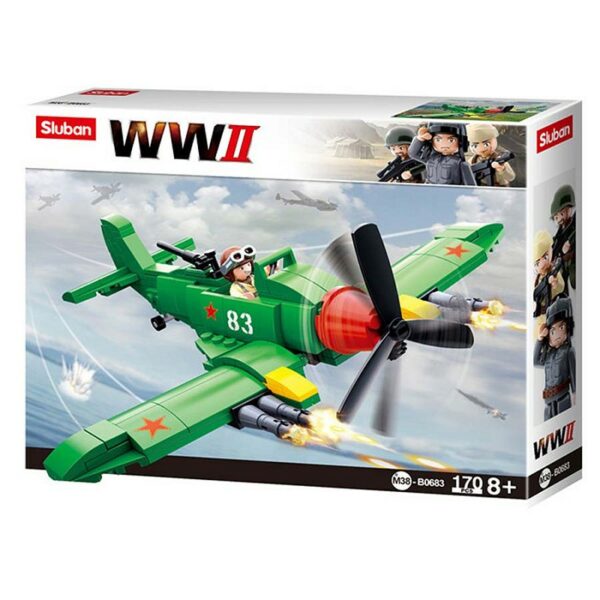 Sluban WWII Geallieerd Grondaanvalsvliegtuig - Afbeelding 2