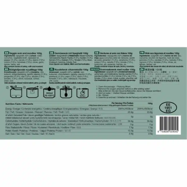 Tactical Foodpack Veggie Wok and Noodles - Afbeelding 3