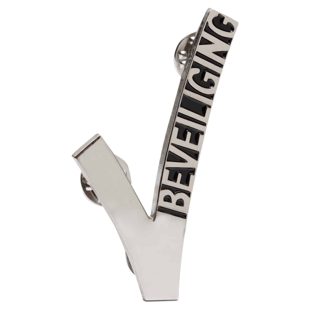 Beveiliging Embleem metaal - V-logo | Pin bevestiging - 3 pins