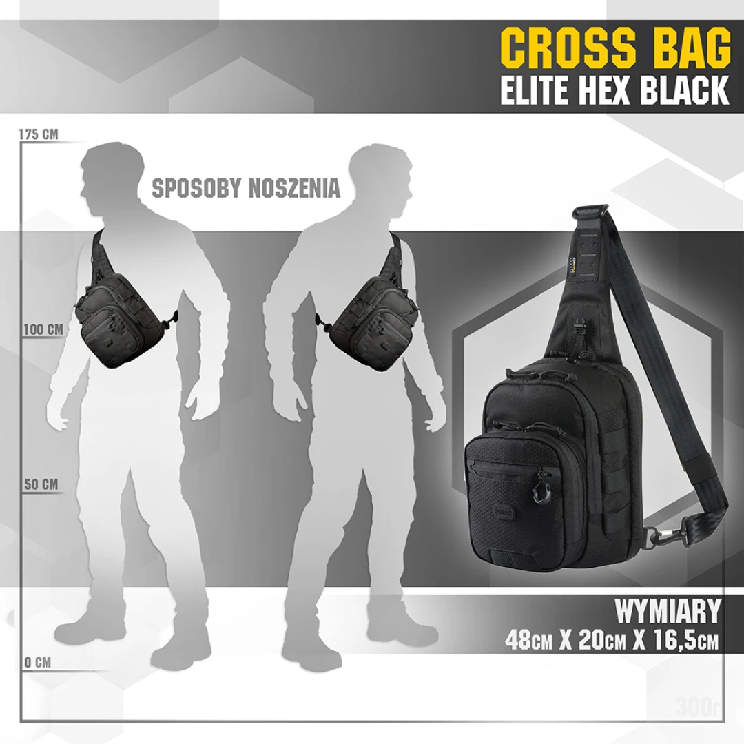 M-Tac Cross Bag Elite Hex - Tactische Sling Tas - Crossbody Tas Heren - Afbeelding 6