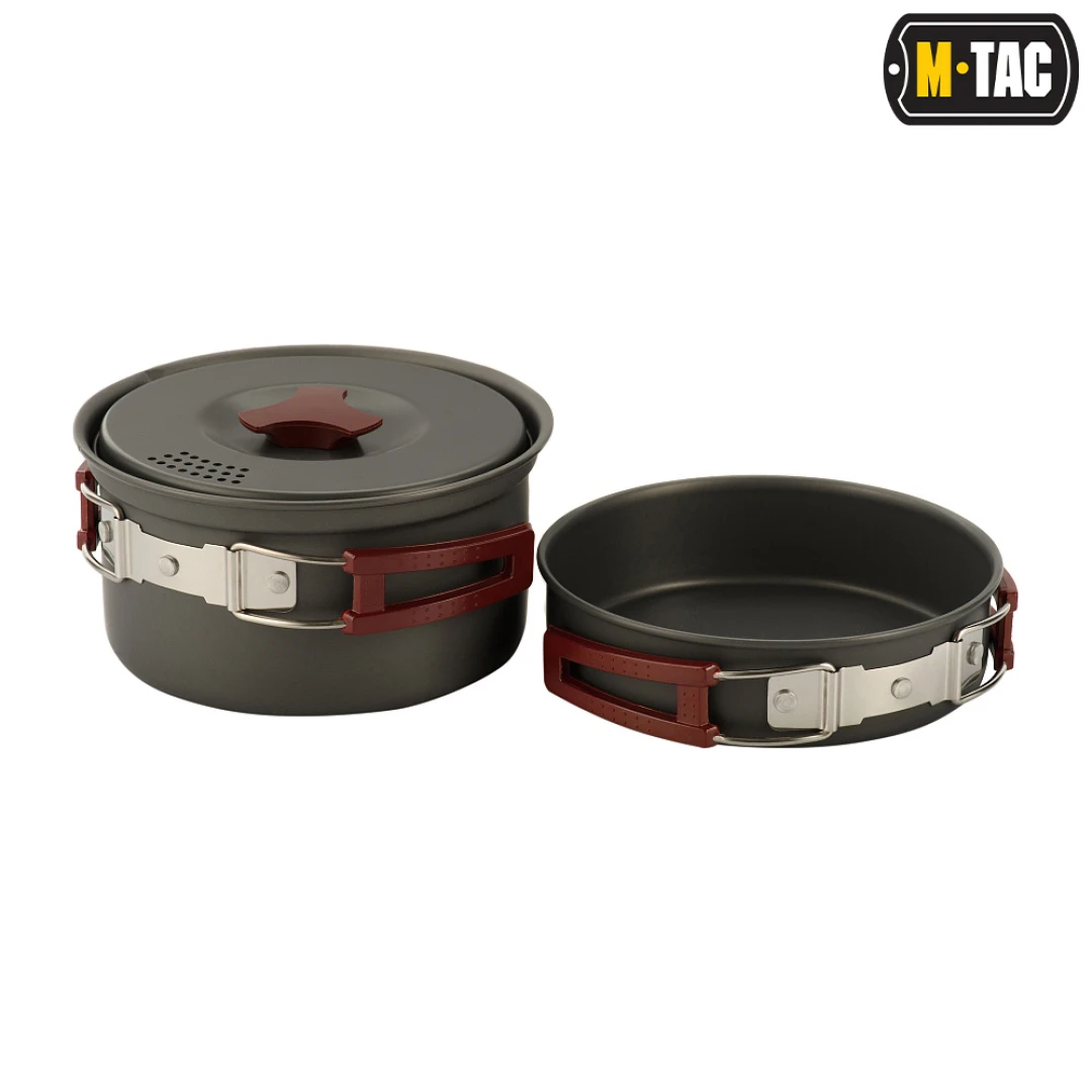 M-Tac Individual Camping Kookset - Pannenset met bord en bestek - Afbeelding 3