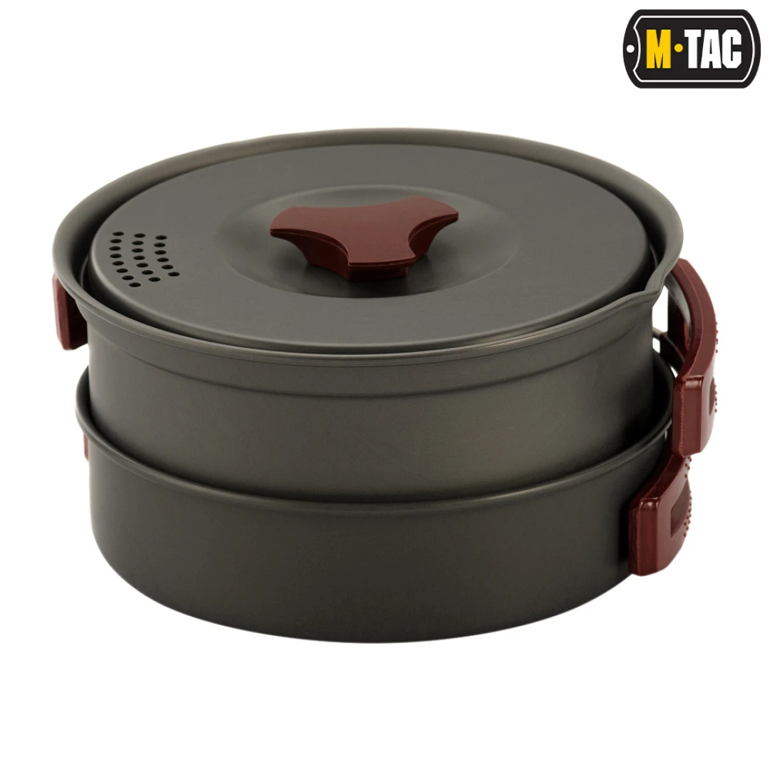 M-Tac Individual Camping Kookset - Pannenset met bord en bestek - Afbeelding 8
