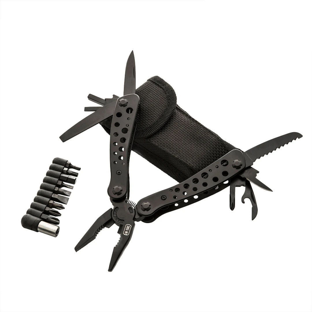 M-Tac Multitool - RVS - Compact - Zwart - Afbeelding 2