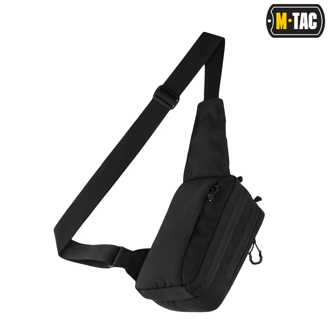 M-Tac Pistol Sling Bag Elite - Zwarte Crossbody Tas met holster - Afbeelding 3