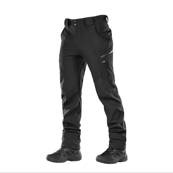 M-Tac - Softshell winterbroek - Fleece binnenvoering - 3XL, Black