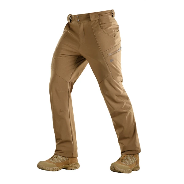 M-Tac - Softshell winterbroek - Fleece binnenvoering - S, Coyote