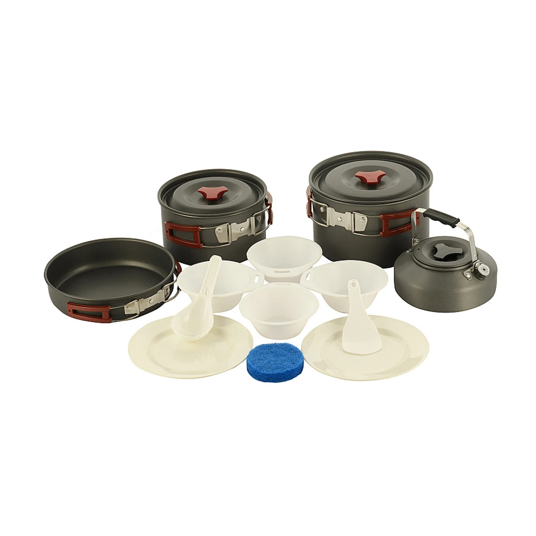 M-Tac Complete Camping Pannenset - Camping Kookset voor 4-5 personen