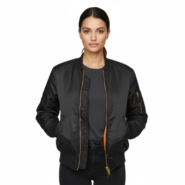 zwarte bomberjack brandit dames
